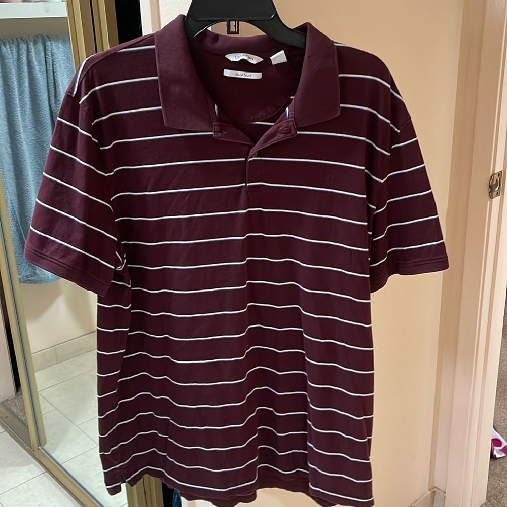 Calvin Klein Striped Polo